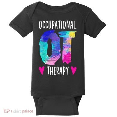 Colorful OTA Occupational Therapy Occupational Therapist Baby Bodysuit