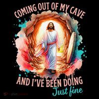 Coming Out Of My Cave And I’m Doing Just Fine Jesus Easter Gift Coffee Mug thumb 5