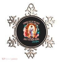Coming Out Of My Cave And I’m Doing Just Fine Jesus Easter Gift Ornament thumb 0
