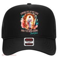 Coming Out Of My Cave And I’m Doing Just Fine Jesus Easter Gift Hat thumb 0