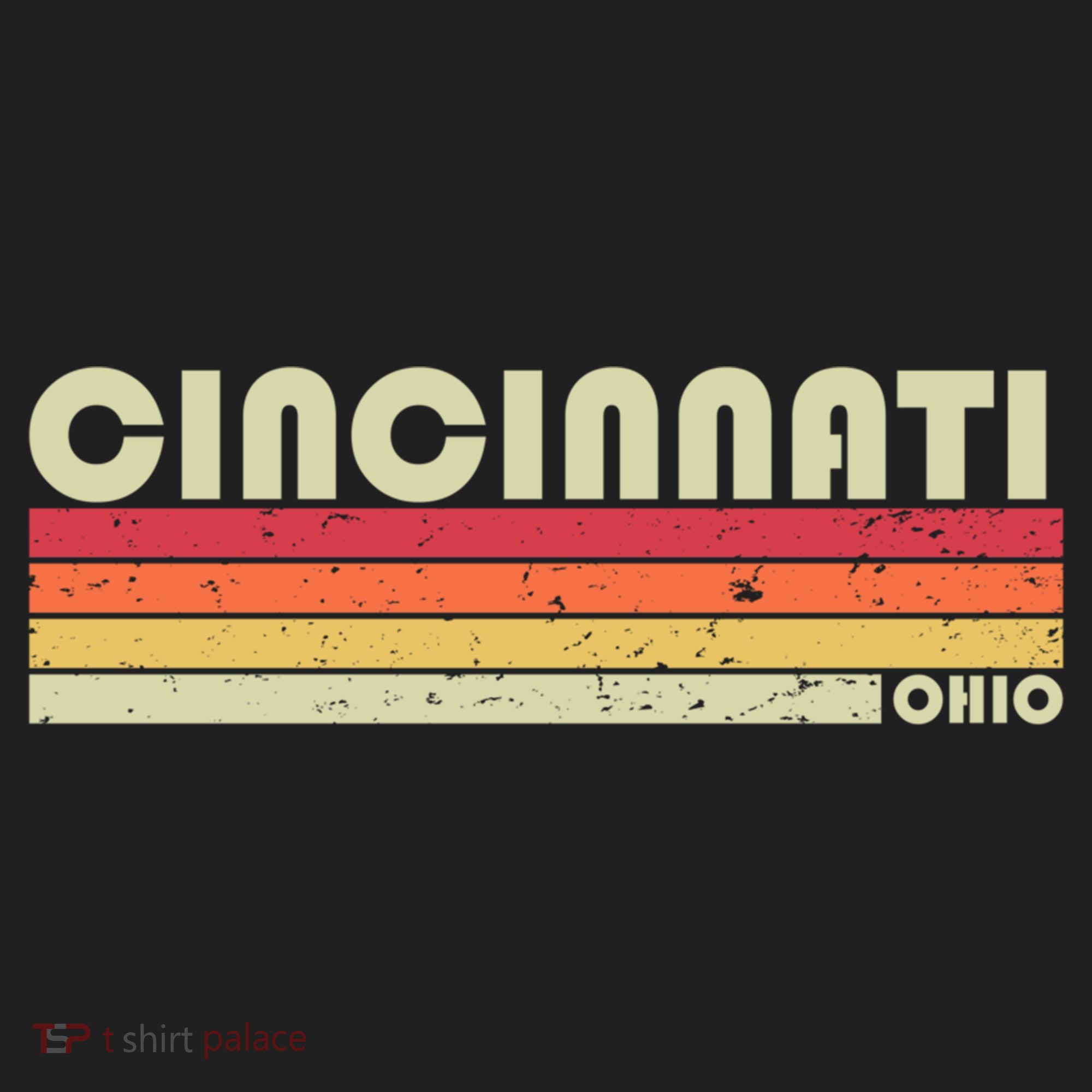 Cincinnati Oh Ohio Funny City Home Roots Gift Retro 70s 80s Gift Women's Sweatshirt