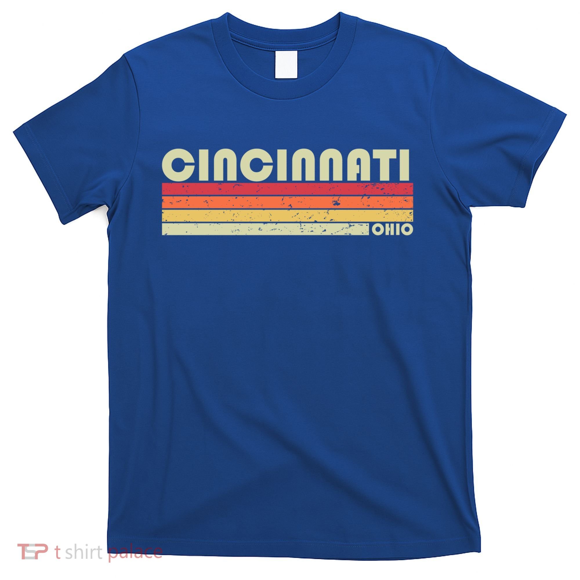 Cincinnati Oh Ohio Funny City Home Roots Gift Retro 70s 80s Gift T-Shirt