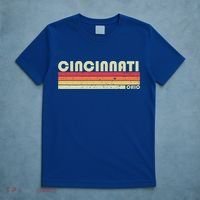 Cincinnati Oh Ohio Funny City Home Roots Gift Retro 70s 80s Gift T-Shirt thumb 5