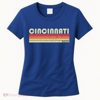 Cincinnati Oh Ohio Funny City Home Roots Gift Retro 70s 80s Gift Women's T-Shirt thumb 0