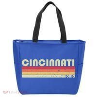Cincinnati Oh Ohio Funny City Home Roots Gift Retro 70s 80s Gift Tote Bag thumb 0