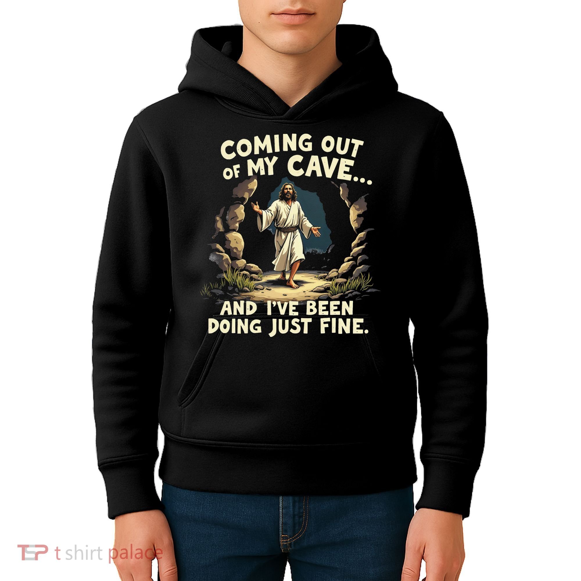 Coming Out Of My Cave And Ive Been Doing Just Fine Kids Hoodie