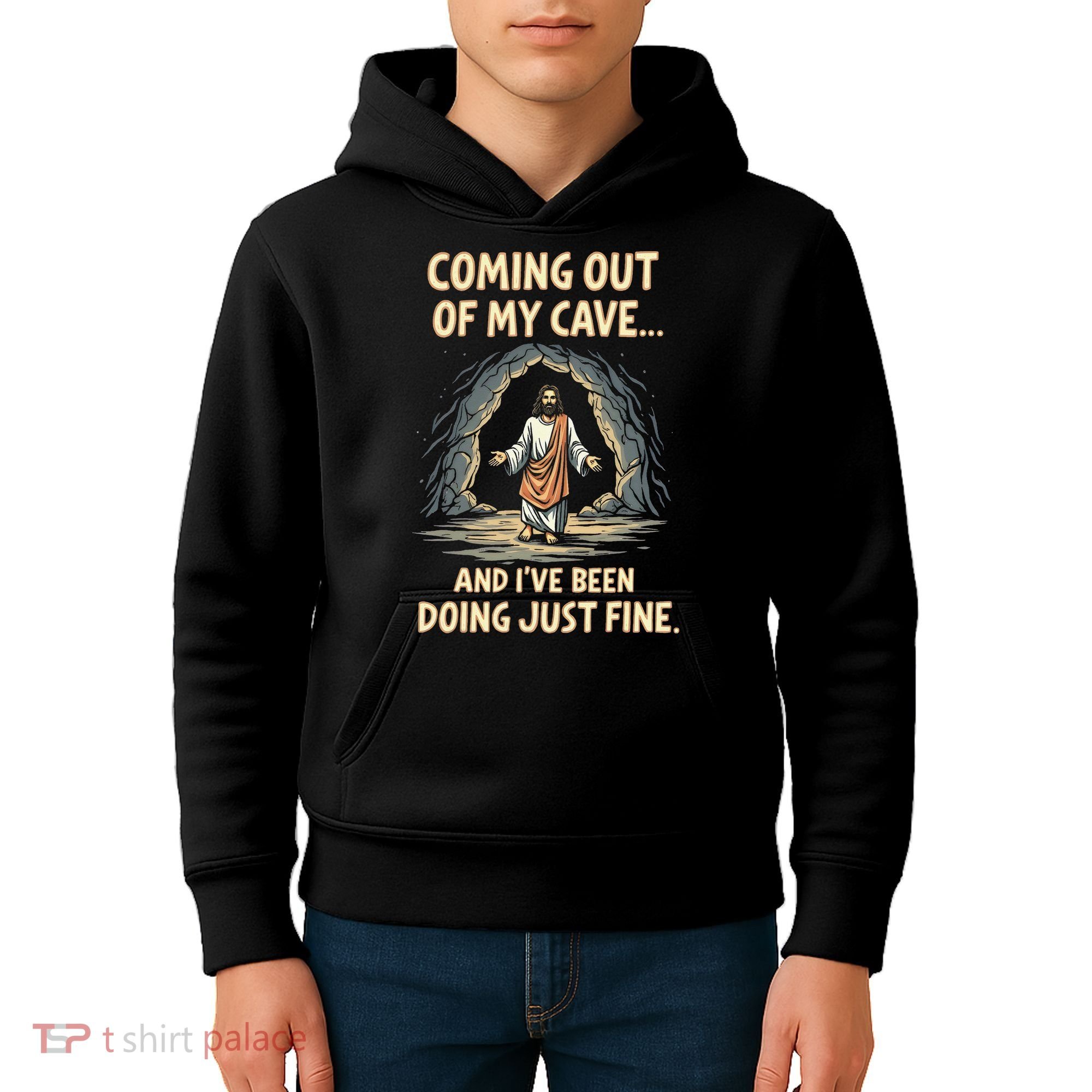 Coming Out Of My Cave And Ive Been Doing Just Fine Kids Hoodie