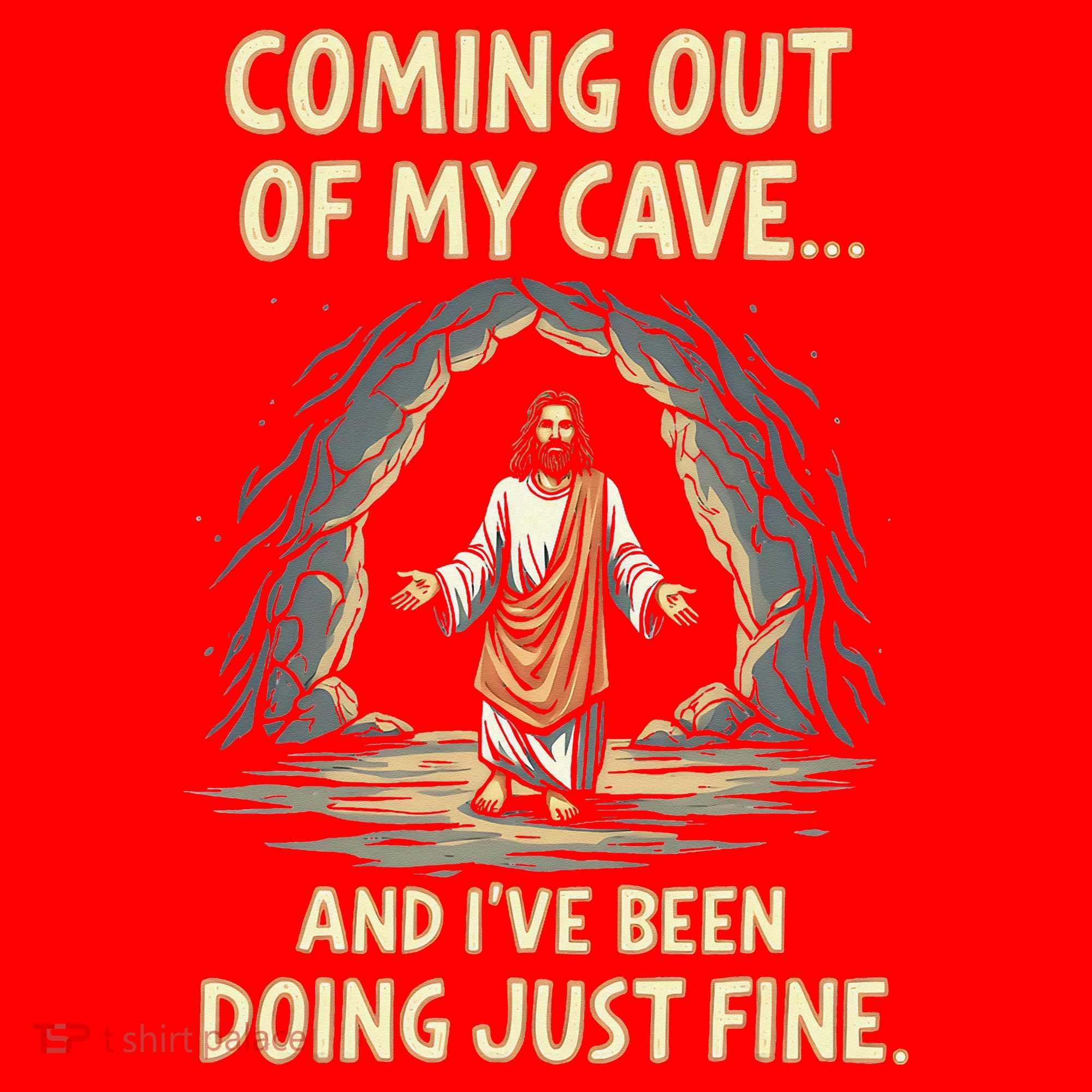 Coming Out Of My Cave And Ive Been Doing Just Fine Santa Hat