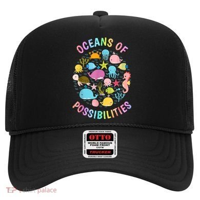 Cute Oceans Of Possibilities Summer Reading Sea Creatures Hat