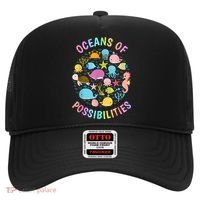 Cute Oceans Of Possibilities Summer Reading Sea Creatures Hat thumb 0