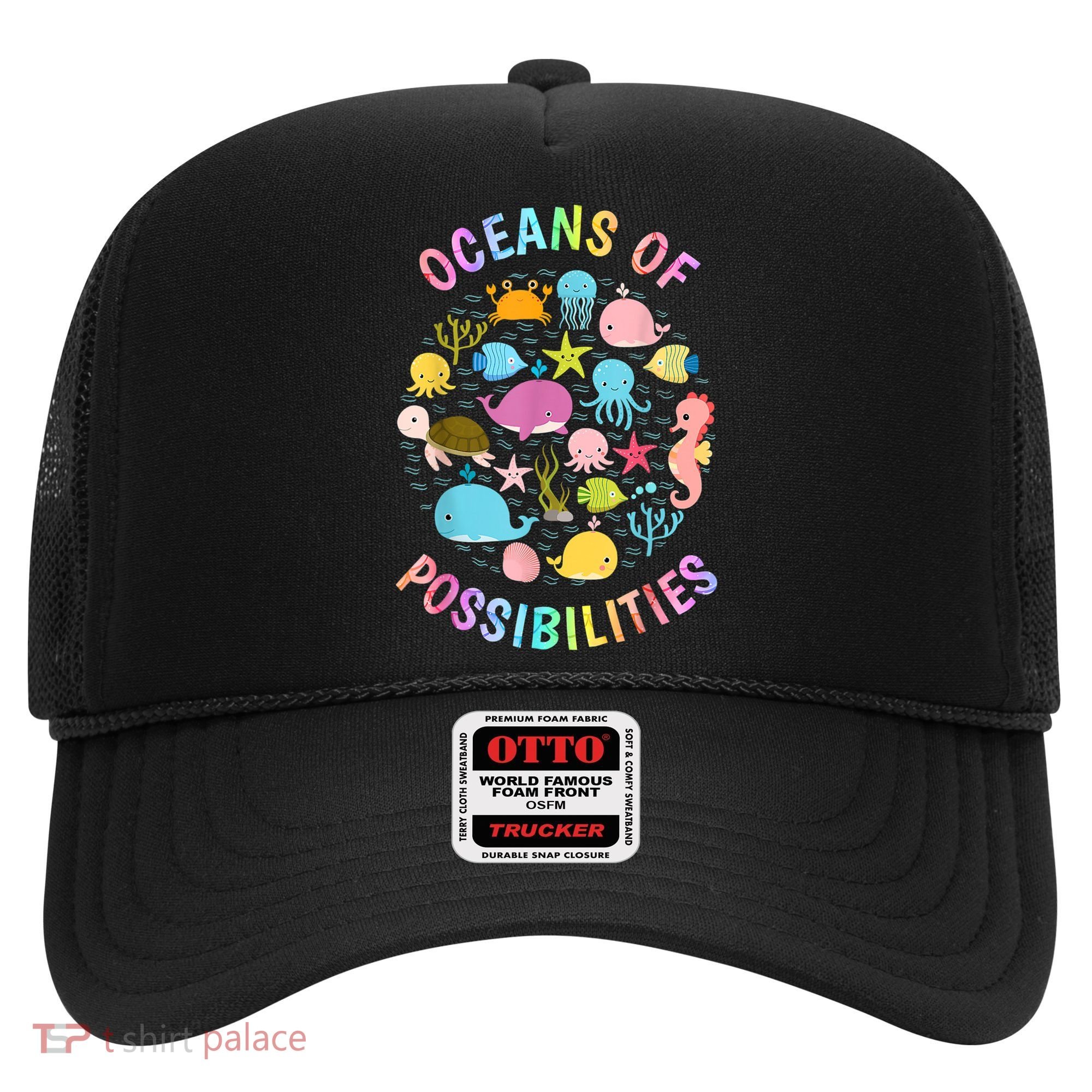Cute Oceans Of Possibilities Summer Reading Sea Creatures Hat