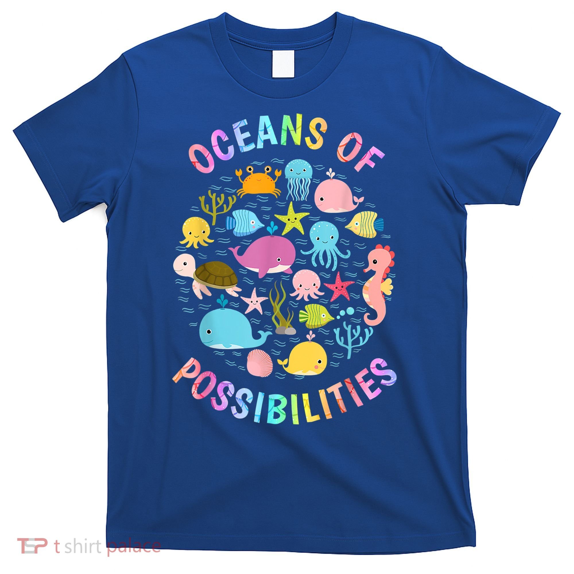 Cute Oceans Of Possibilities Summer Reading Sea Creatures T-Shirt