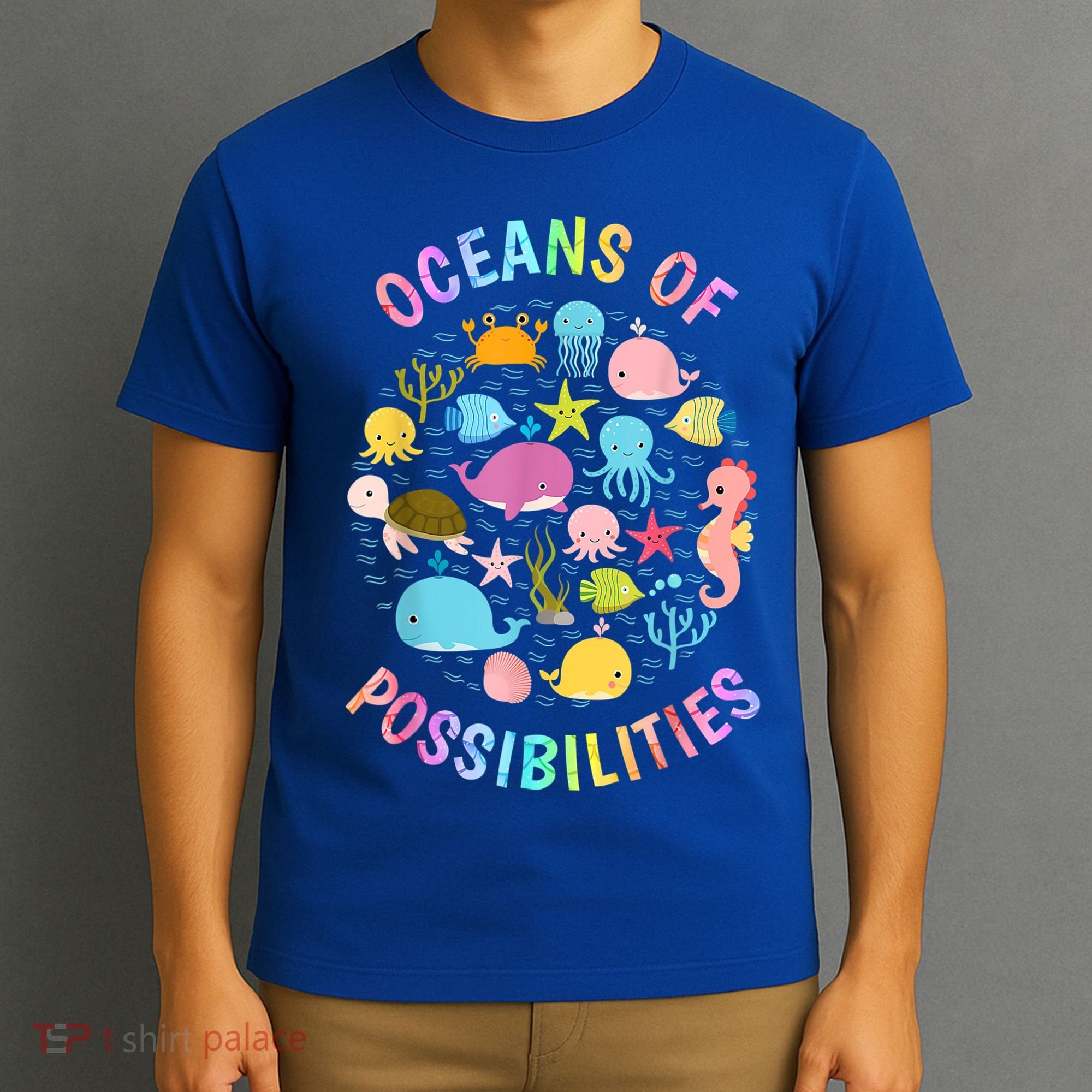 Cute Oceans Of Possibilities Summer Reading Sea Creatures T-Shirt