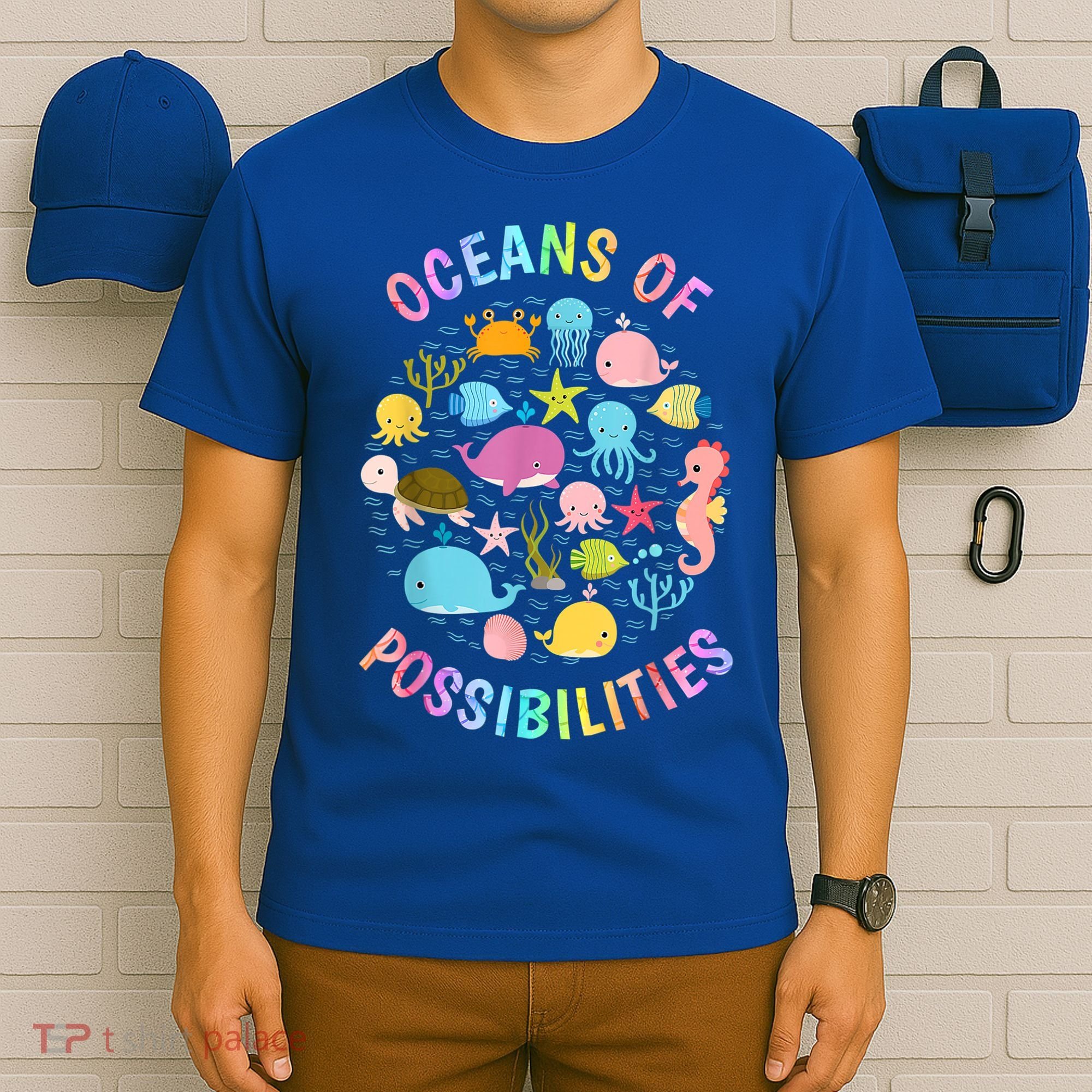 Cute Oceans Of Possibilities Summer Reading Sea Creatures T-Shirt