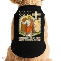 Coming Out Of My Cave Jesus Doggie Tank thumb 0