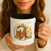 Coming Out Of My Cave Jesus Coffee Mug thumb 3