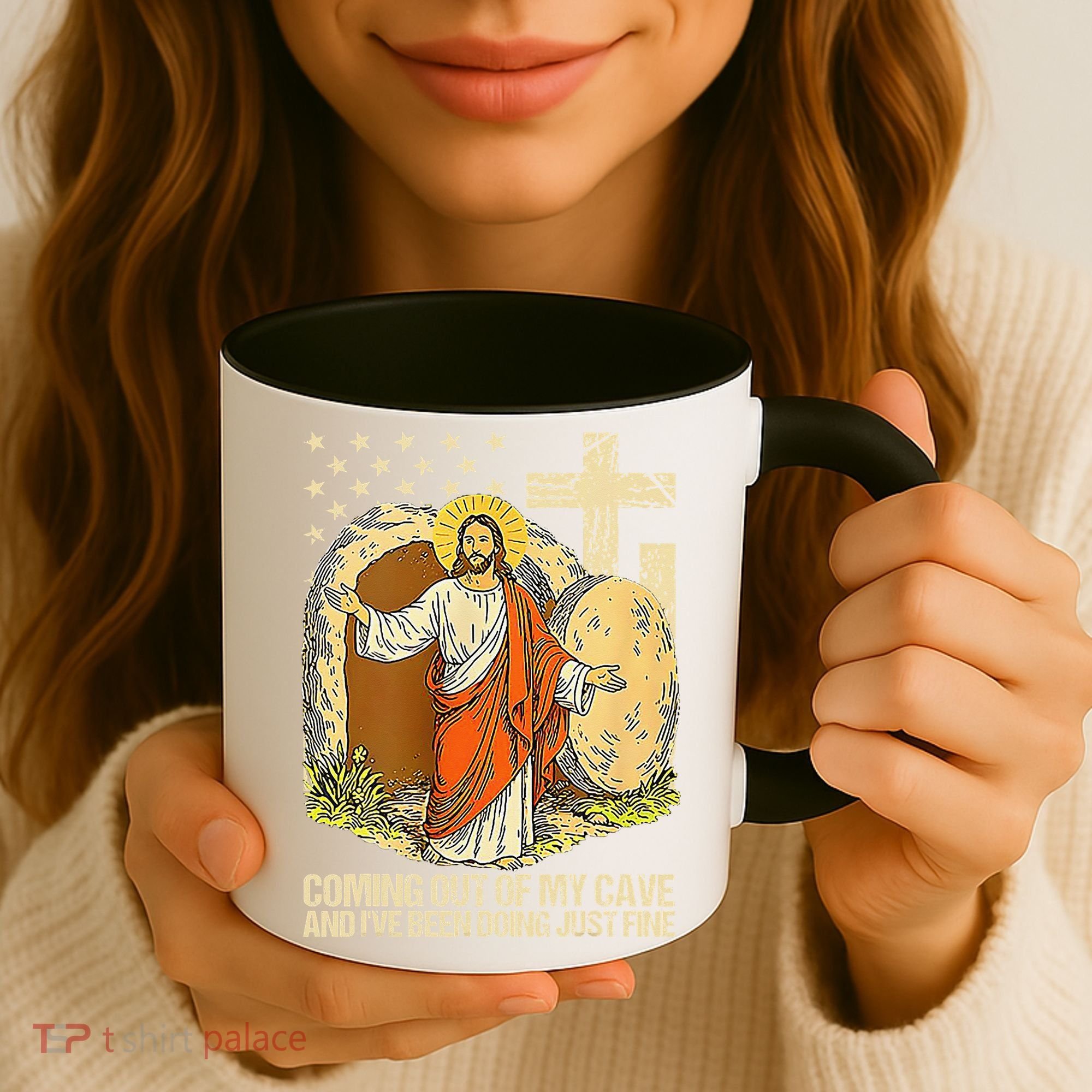 Coming Out Of My Cave Jesus Coffee Mug
