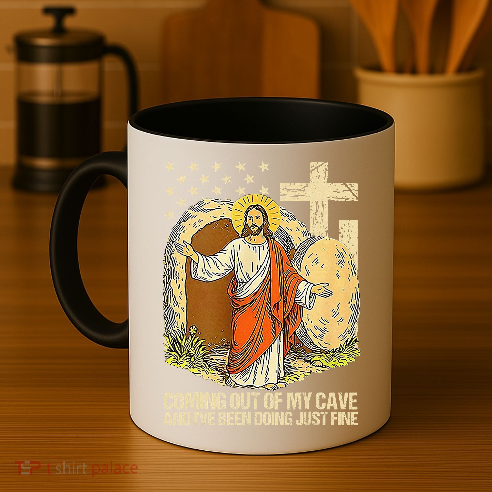 Coming Out Of My Cave Jesus Coffee Mug