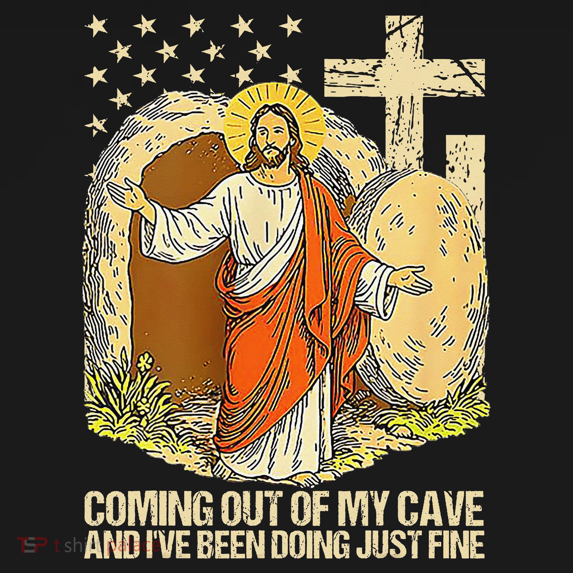 Coming Out Of My Cave Jesus Women's Hoodie
