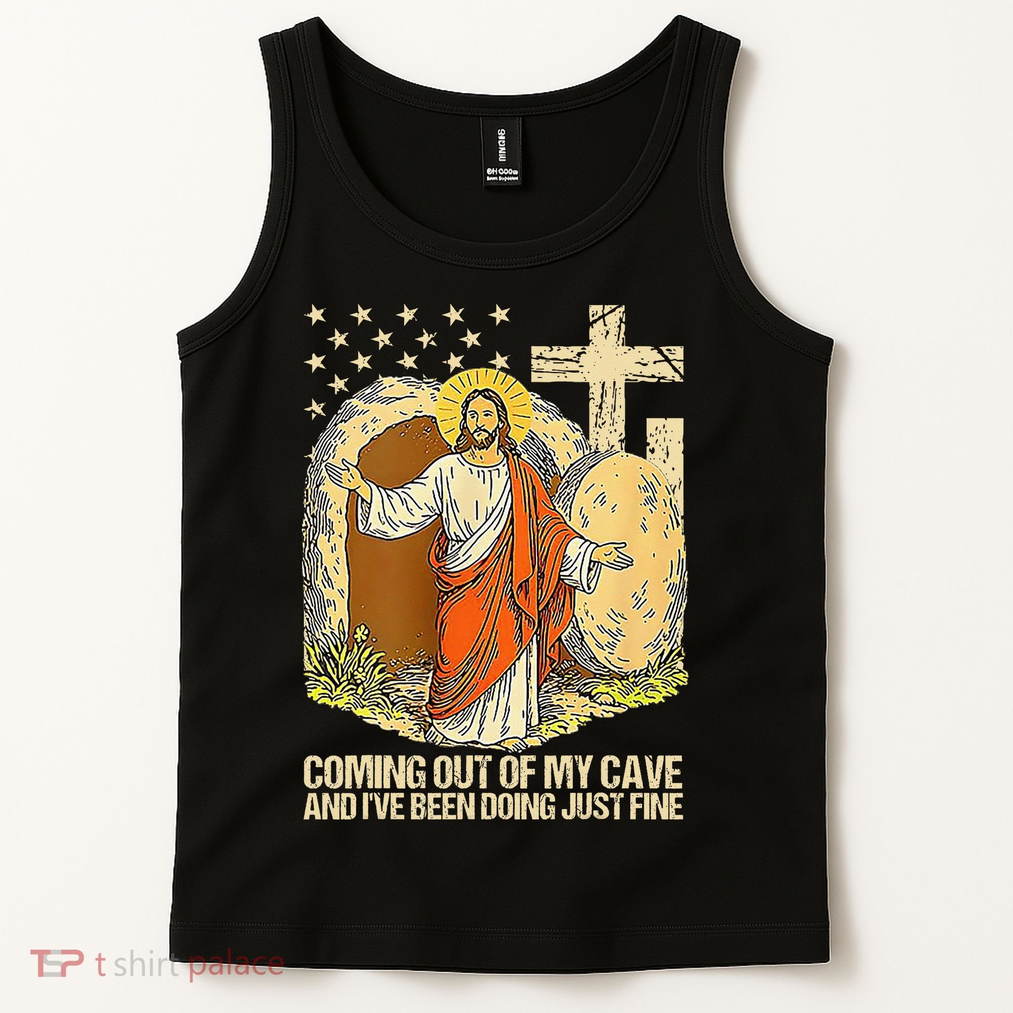 Coming Out Of My Cave Jesus Tank Top