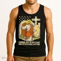 Coming Out Of My Cave Jesus Tank Top thumb 3