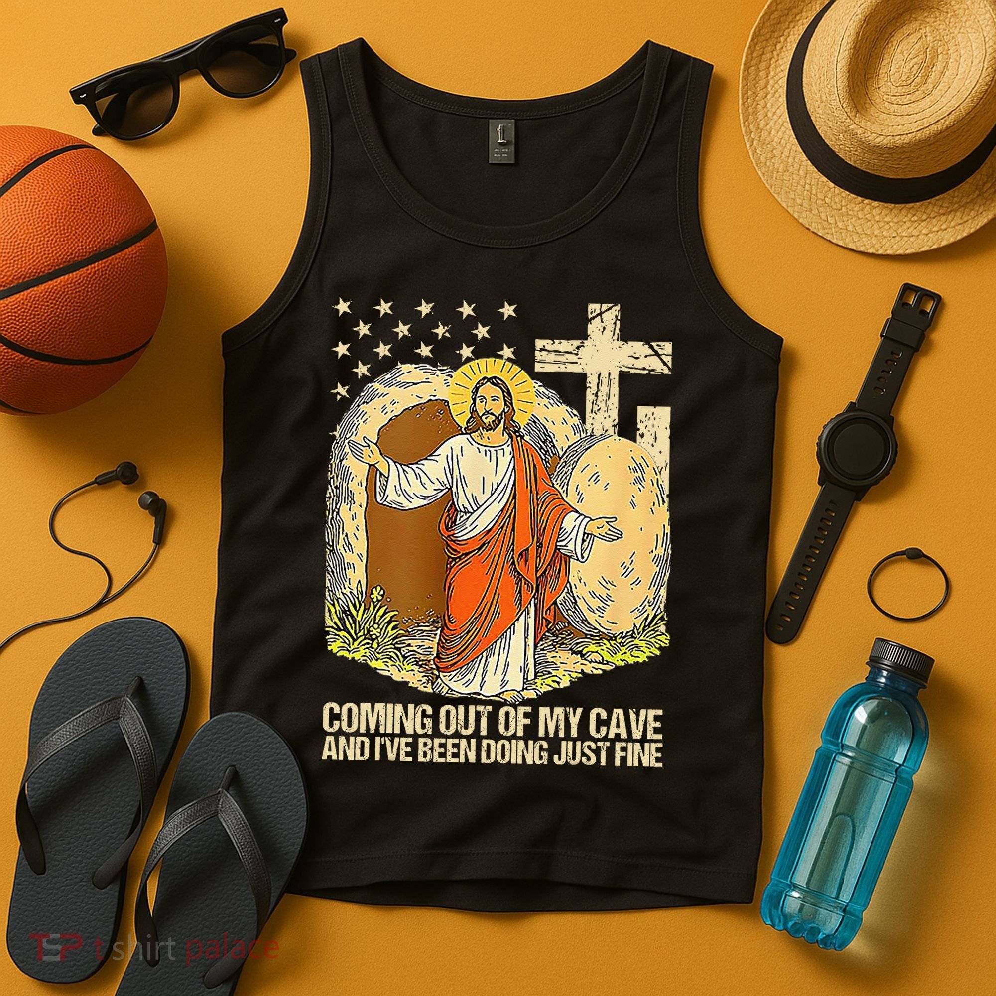 Coming Out Of My Cave Jesus Tank Top