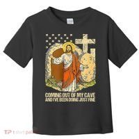 Coming Out Of My Cave Jesus Toddler T-Shirt thumb 0