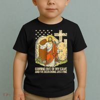 Coming Out Of My Cave Jesus Toddler T-Shirt thumb 2