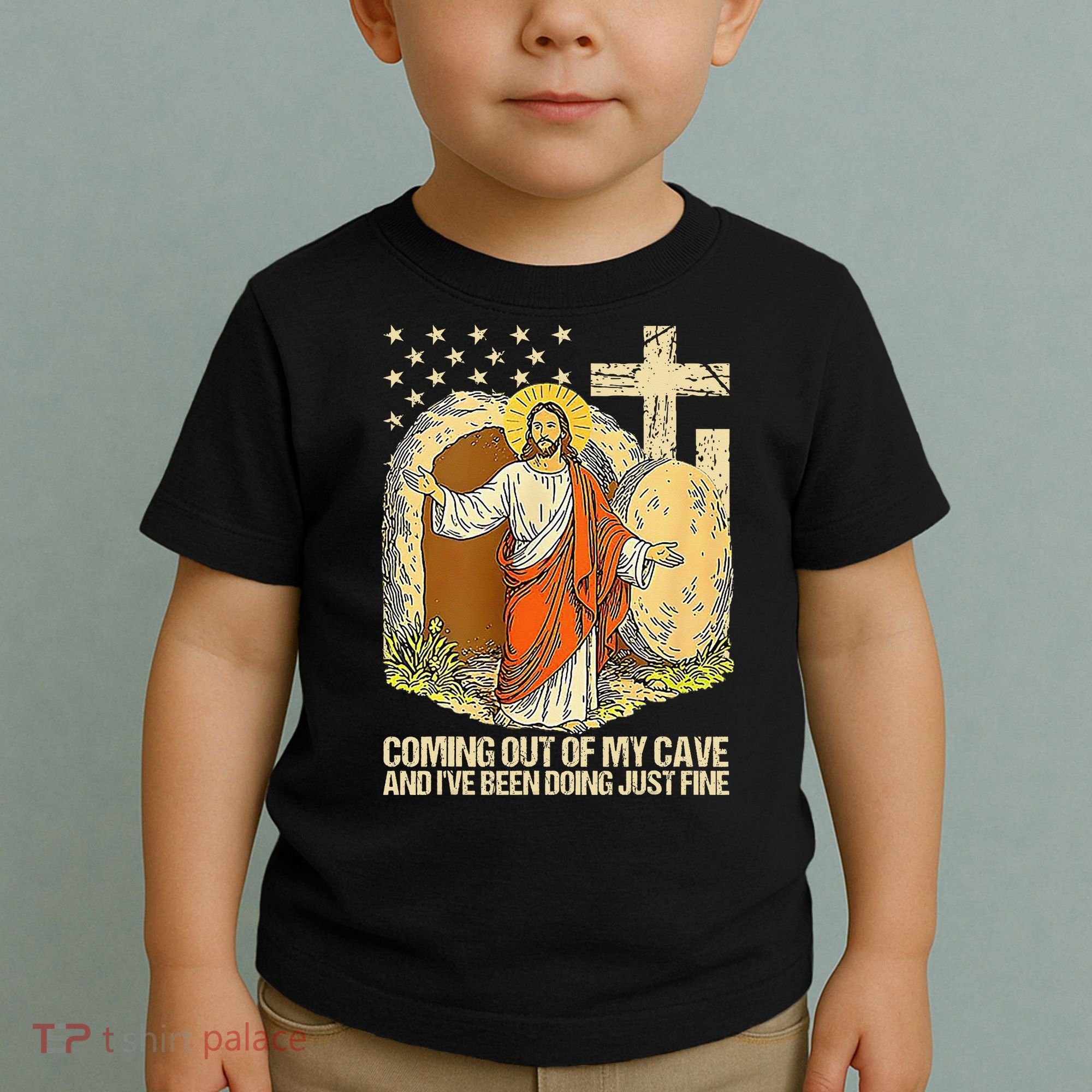 Coming Out Of My Cave Jesus Toddler T-Shirt