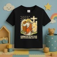 Coming Out Of My Cave Jesus Toddler T-Shirt thumb 3