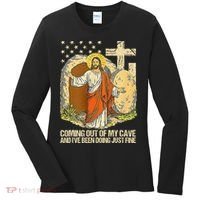 Coming Out Of My Cave Jesus Women's Long Sleeve Shirt thumb 0