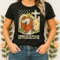 Coming Out Of My Cave Jesus Women's T-Shirt thumb 2