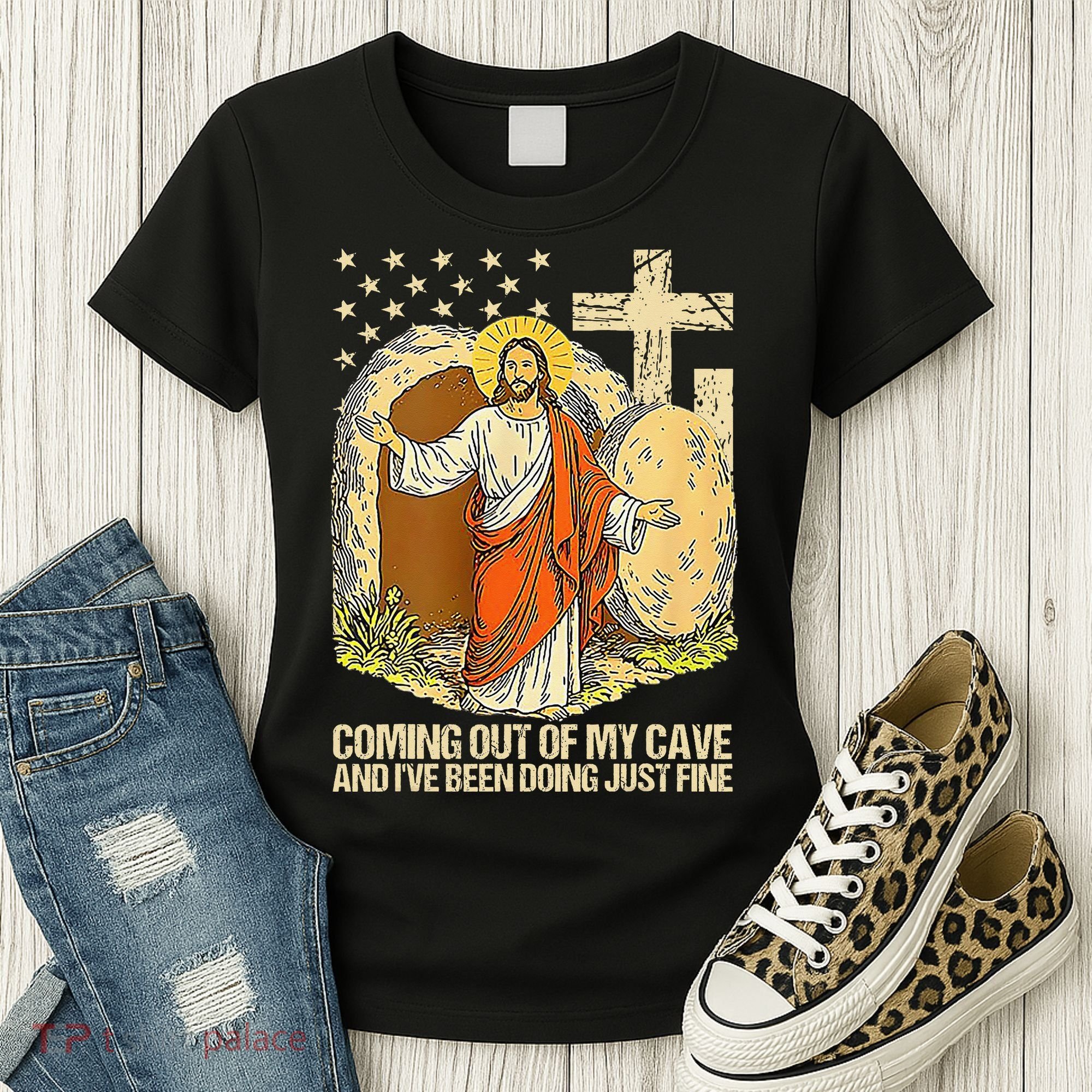 Coming Out Of My Cave Jesus Women's T-Shirt