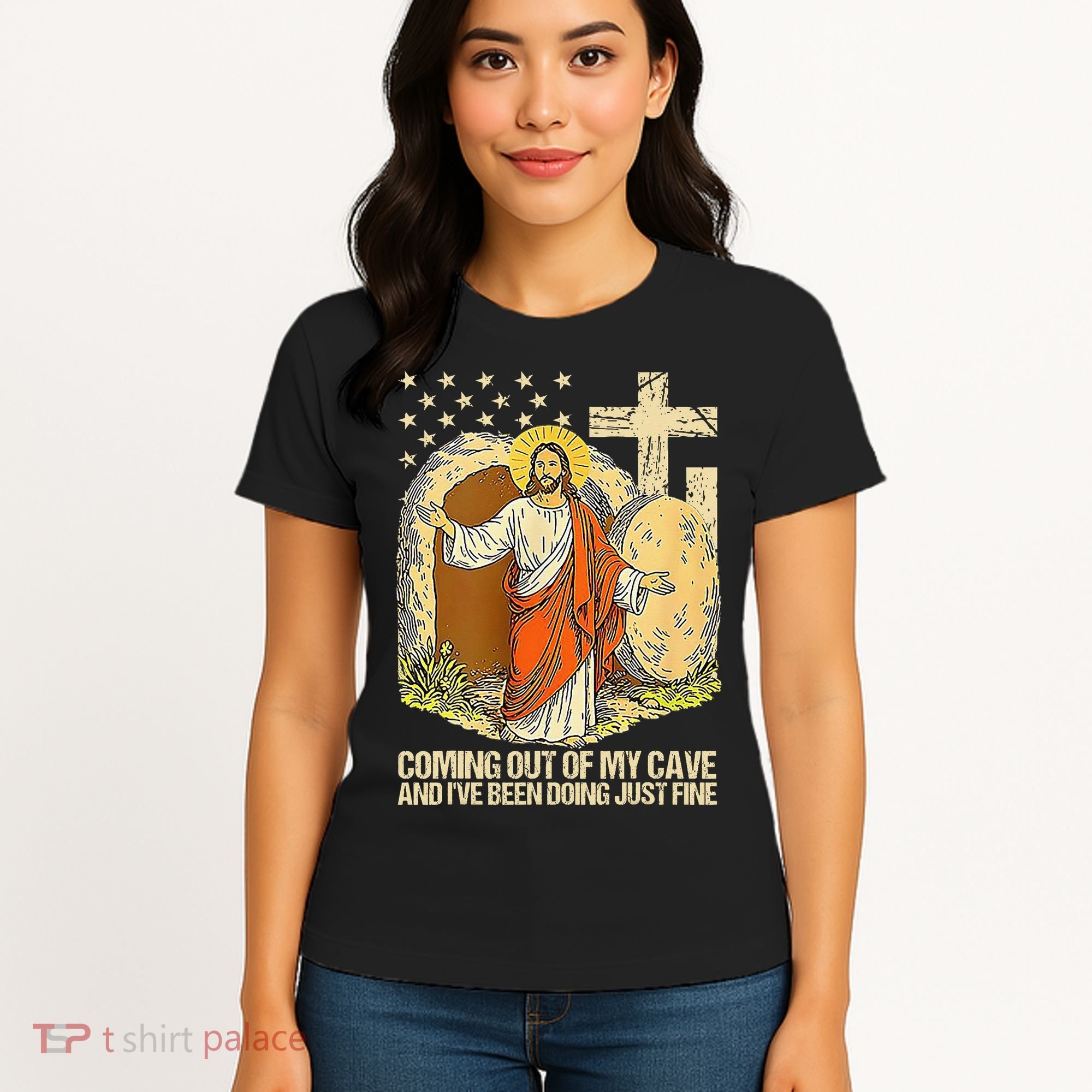 Coming Out Of My Cave Jesus Women's T-Shirt