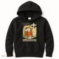 Coming Out Of My Cave Jesus Kids Hoodie thumb 0