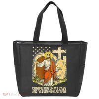 Coming Out Of My Cave Jesus Tote Bag thumb 0