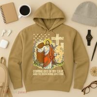 Coming Out Of My Cave Jesus Hoodie thumb 3