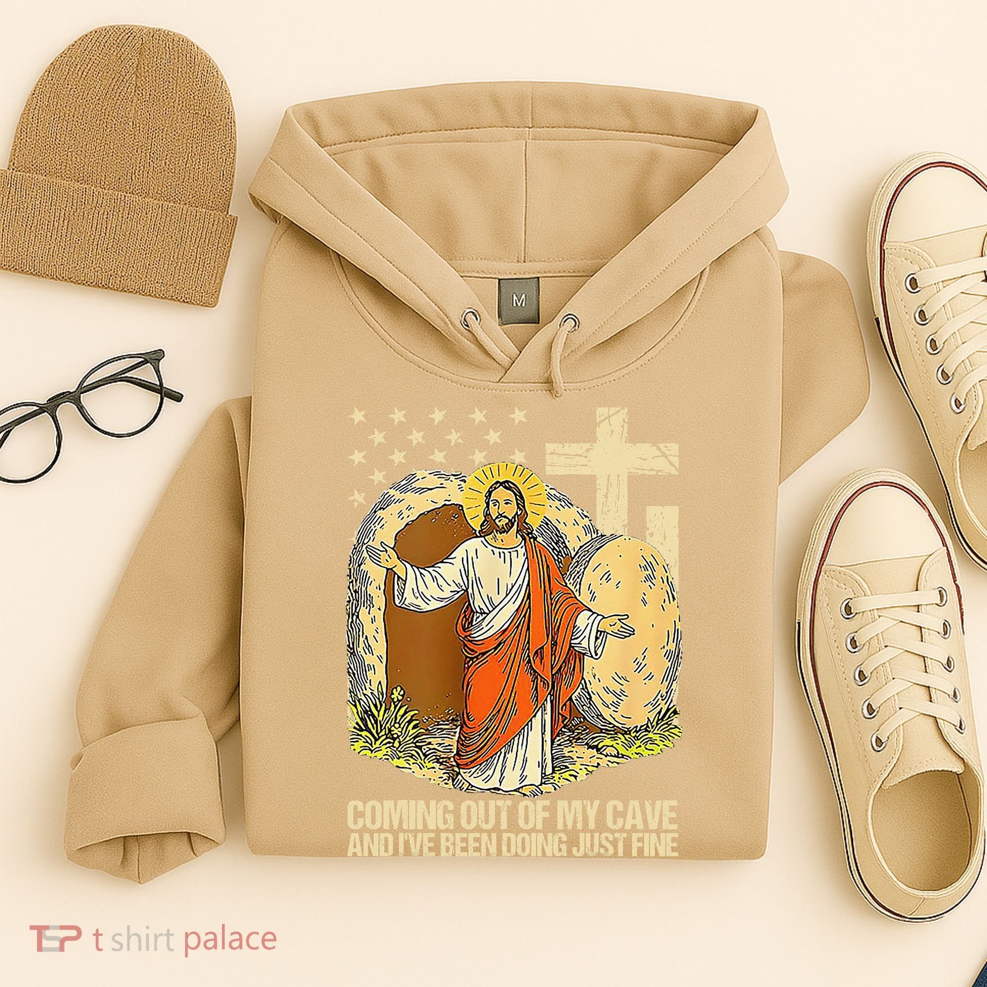 Coming Out Of My Cave Jesus Hoodie