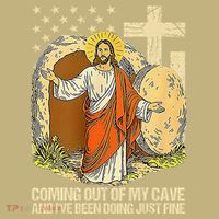 Coming Out Of My Cave Jesus T-Shirt thumb 7