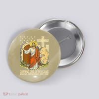 Coming Out Of My Cave Jesus Button thumb 0