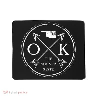 Cute Oklahoma Ok The Sooner State Mousepad