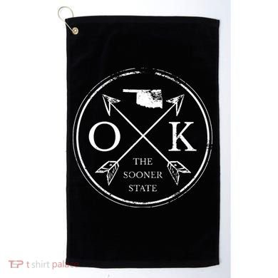 Cute Oklahoma Ok The Sooner State Golf Towel