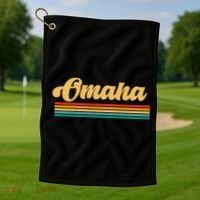 City of Omaha Nebraska Golf Towel thumb 1