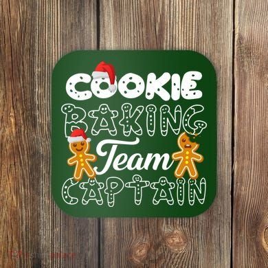 Cookie Baking Team Captain Coaster