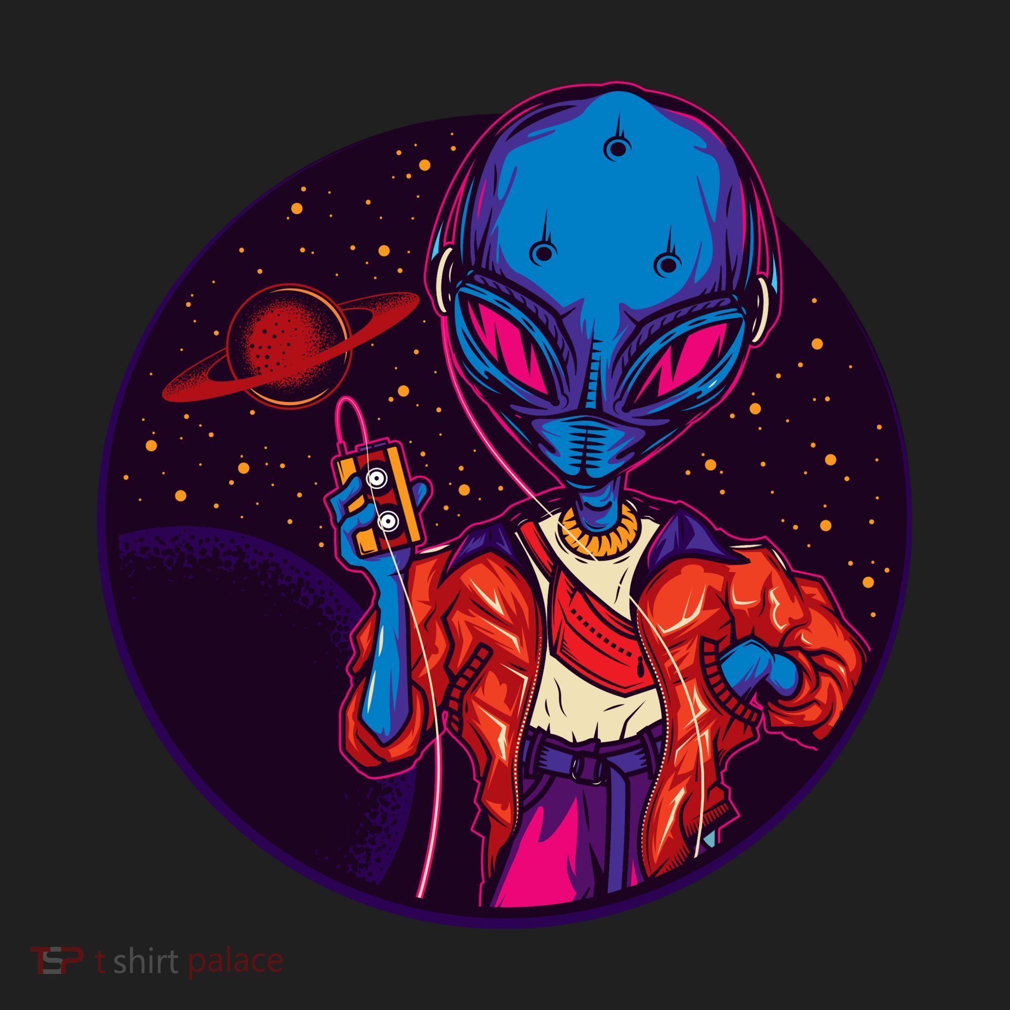 Cool Alien Headset Women's Sweatshirt
