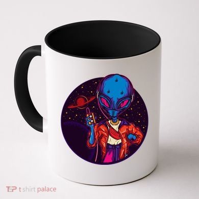 Cool Alien Headset Coffee Mug