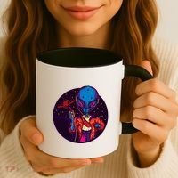 Cool Alien Headset Coffee Mug thumb 3