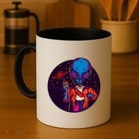Cool Alien Headset Coffee Mug thumb 4