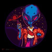 Cool Alien Headset Coffee Mug thumb 5