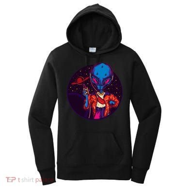 Cool Alien Headset Women's Hoodie
